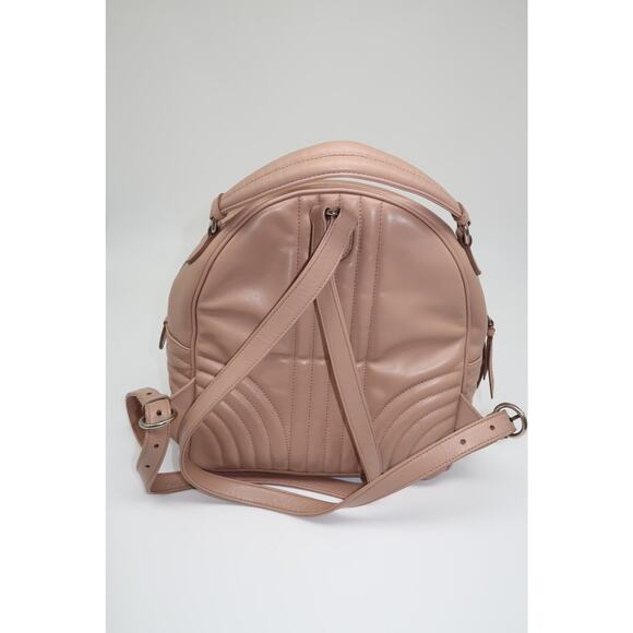Prada Milano Diagramme Leather Logo Accent Zip-Around Backpack Pink - Picture 4 of 16